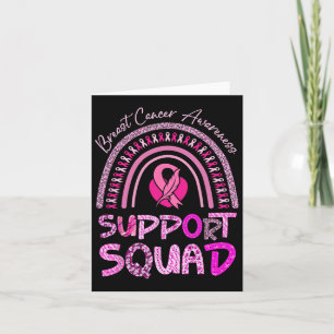 Unterstützung von Squad Pink Rainbow Leopard Brust Karte
