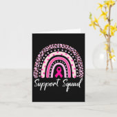 Unterstützung von Squad Pink Rainbow Leopard Brust Karte (Gelbe Blume)