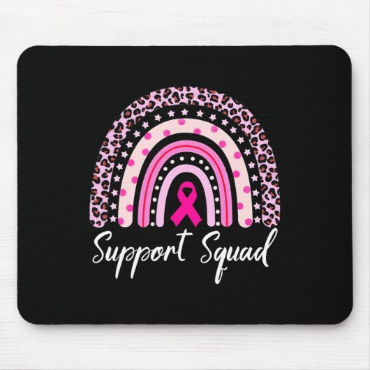 Unterstützung von Squad Pink Rainbow Leopard Brust Mousepad (Vorne)