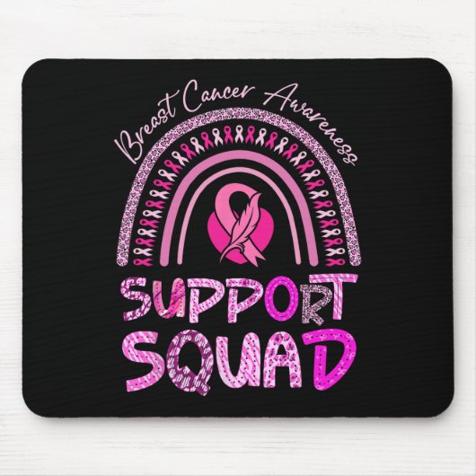 Unterstützung von Squad Pink Rainbow Leopard Brust Mousepad (Vorne)