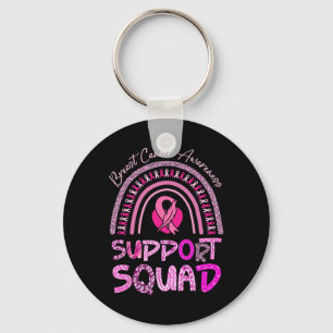 Unterstützung von Squad Pink Rainbow Leopard Brust Schlüsselanhänger
