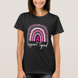 Unterstützung von Squad Pink Rainbow Leopard Brust T-Shirt