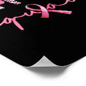 Unterstützung von Squad Pink Ribbon Leopard Brustk Poster (Ecke)