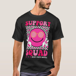 Unterstützung von Squad Pink Smile Face Brustkrebs T-Shirt