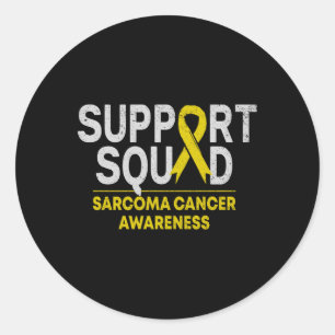 Unterstützung von Squad Sarcoma Cancer Awareness Y Runder Aufkleber