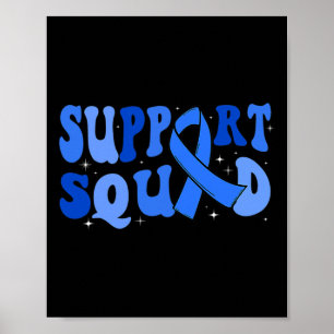 Unterstützung von Squad Typ 1 Diabetes Aufmerksamk Poster