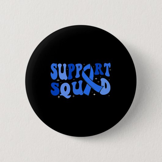 Unterstützung von Squad Typ 1 Diabetes Awareness T Button (Vorderseite)
