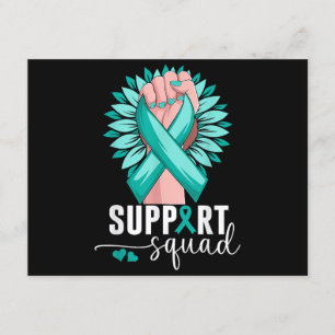 Unterstützung von Squad Zervical Cancer Awareness Begleitkarte