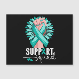 Unterstützung von Squad Zervical Cancer Awareness Magnetkarte