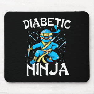 Unterstützung von T1d Diabetikern Ninja Typ 1 Diab Mousepad