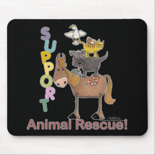 Unterstützung von Tierrettungen Mousepad