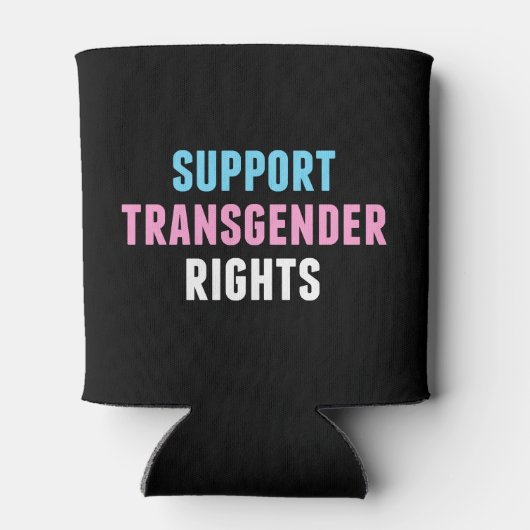 Unterstützung von Transgender-Rechten Dosenkühler (Rückseite)
