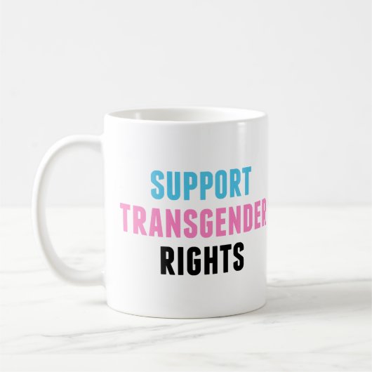 Unterstützung von Transgender-Rechten Kaffeetasse (Links)