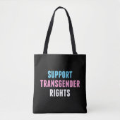 Unterstützung von Transgender-Rechten Tasche (Vorderseite)