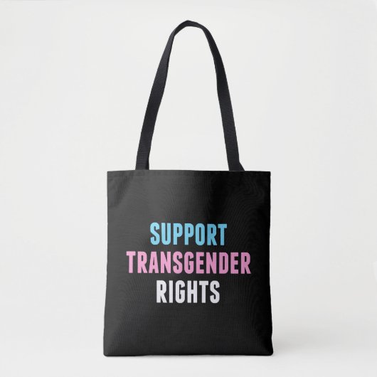 Unterstützung von Transgender-Rechten Tasche (Vorderseite)
