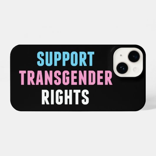 Unterstützung von Transgender Rights Trans Ally Bl iPhone Hülle (Rückseite (Horizontal))