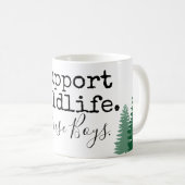 Unterstützung von Wildtieren, Heben von Jungen. Kaffeetasse (VorderseiteRechts)