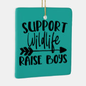 Unterstützung von Wildtieren, Jungen großziehen Keramikornament (Rechts)
