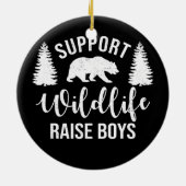 Unterstützung Wildlife Rays Sons Funny Mama Vater Keramik Ornament (Hinten)