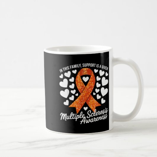 Unterstützung wird Ms Warrior Multiple Sklerose Aw Kaffeetasse (Rechts)