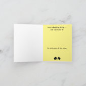 Unterstützung zu einem Freund, Ermutigung Karte (Innenseite)