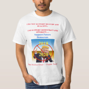 Unterstützung zukünftige Demokraten/stürzen T-Shirt