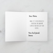 Unterstützung zur Förderung des Niedlichen und son Karte (Innenseite)