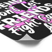 Unterstützung zur Sensibilisierung für den Krebs i Poster (Ecke)