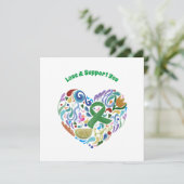 Unterstützung zur Sensibilisierung für Lyme-Erkran Karte (Stehend Vorderseite)