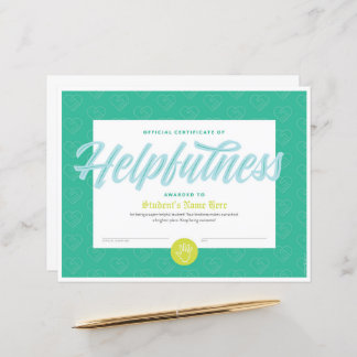 Unterstützungsbescheinigung