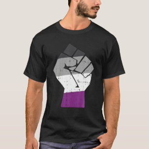 Unterstützungsbeständigkeit für Faust-Asexual-A T-Shirt