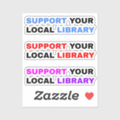 Unterstützungsbibliotheken - Unterstützung Ihrer l Aufkleber (Blatt)