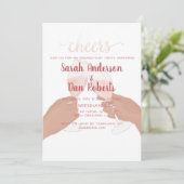 Unterstützungspartei Einladung (Stehend Vorderseite)