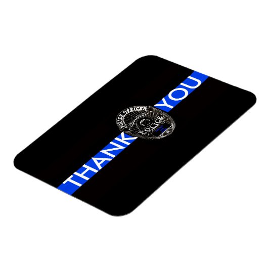 UNTERSTÜTZUNGSPOLITIK DANKT, DASS SIE BLUE LINE MA MAGNET (Linke Seite)