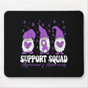 Unterstützungsteam Alzheimer-Bewusstsein Lila Band Mousepad