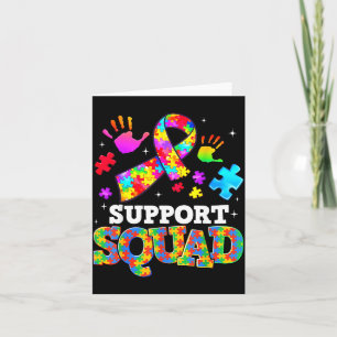 Unterstützungsteam Autism Awareness Band Familie M Karte