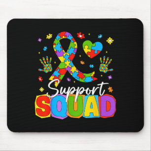 Unterstützungsteam Autismus-Bewusstsein Band Puzzl Mousepad