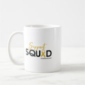 Unterstützungsteam - Bewusstsein für Kinderkrebs 1 Kaffeetasse (Links)