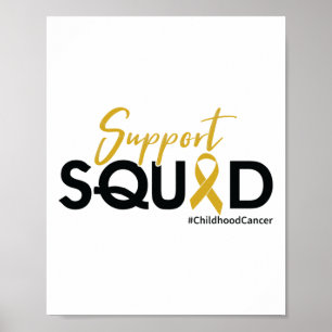 Unterstützungsteam - Bewusstsein für Kinderkrebs 1 Poster
