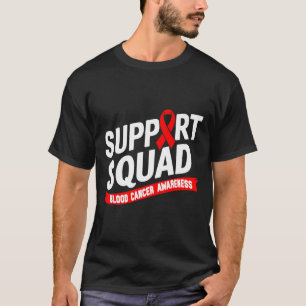 Unterstützungsteam Blutkrebs-Bewusstseinsmonat Rot T-Shirt