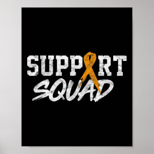 Unterstützungsteam Blutkrebs Leukämie-Bewusstseins Poster