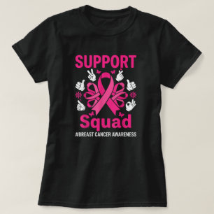Unterstützungsteam Brustkrebsbewusstsein T-Shirt