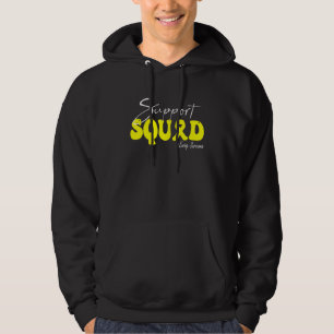 Unterstützungsteam Ewing-Sarkom-Bewusstsein Gelbes Hoodie