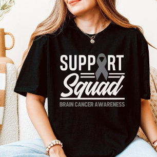Unterstützungsteam Gehirntumor-Bewusstsein Graue S T-Shirt