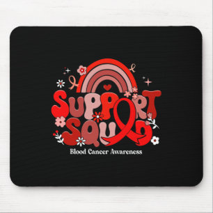 Unterstützungsteam Groovy Blutkrebs-Bewusstseinsge Mousepad