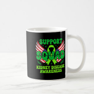 Unterstützungsteam Grünes Band Nierenerkrankung Kaffeetasse