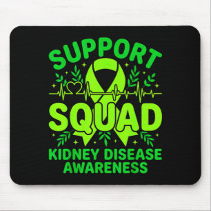 Unterstützungsteam grünes Band Nierenerkrankung Mousepad