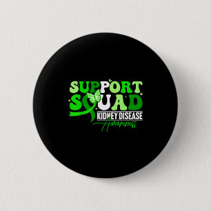 Unterstützungsteam grünes Schmetterlingsband chron Button