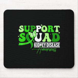 Unterstützungsteam Grünes Schmetterlingsband Chron Mousepad