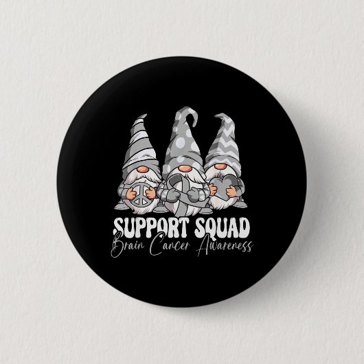 Unterstützungsteam Hirnkrebsbewusstsein Button (Vorderseite)